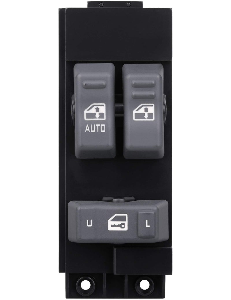 AiYiGu Driver Side Power Window Control Switch Gray Buttons, Compatible with 1999-2002 Chevrolet Silverado and GMC Sierra 1500 2500 3500, Replace OE 19259957, 901-117, 15047637, 2-Doors Pickup Truck - Image 1